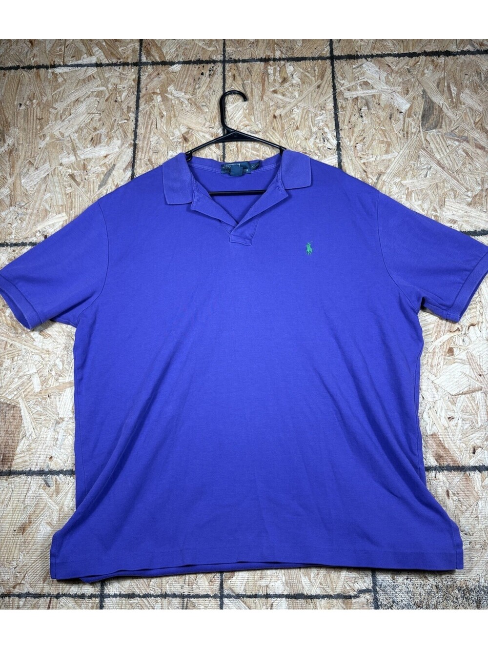 Vtg Polo Ralph Lauren Button down Shirt Sz XL Solid Purple Men’s 1/4 Button Down